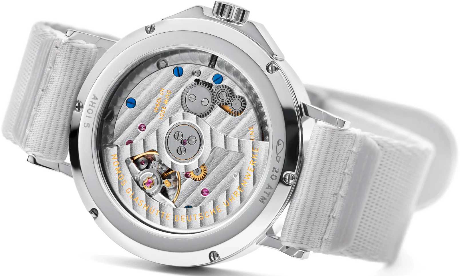 Nomos Glashutte Ahoi Neomatik Siren Blue Sapphire Crystal Watch - Image 3