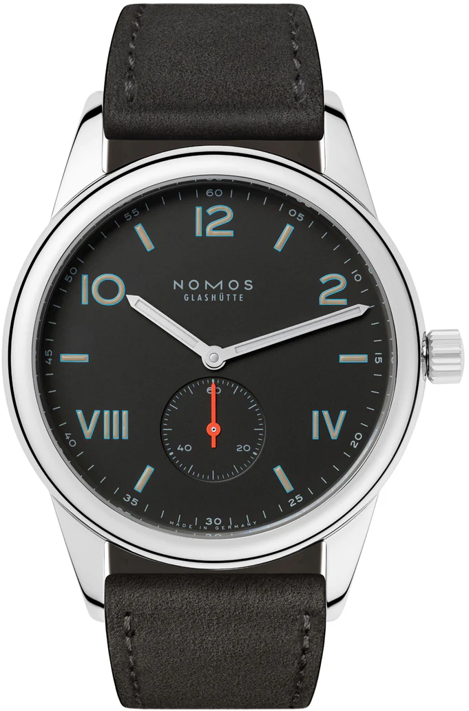 Nomos Glashutte Club Campus 38 Nacht Steel Back Watch