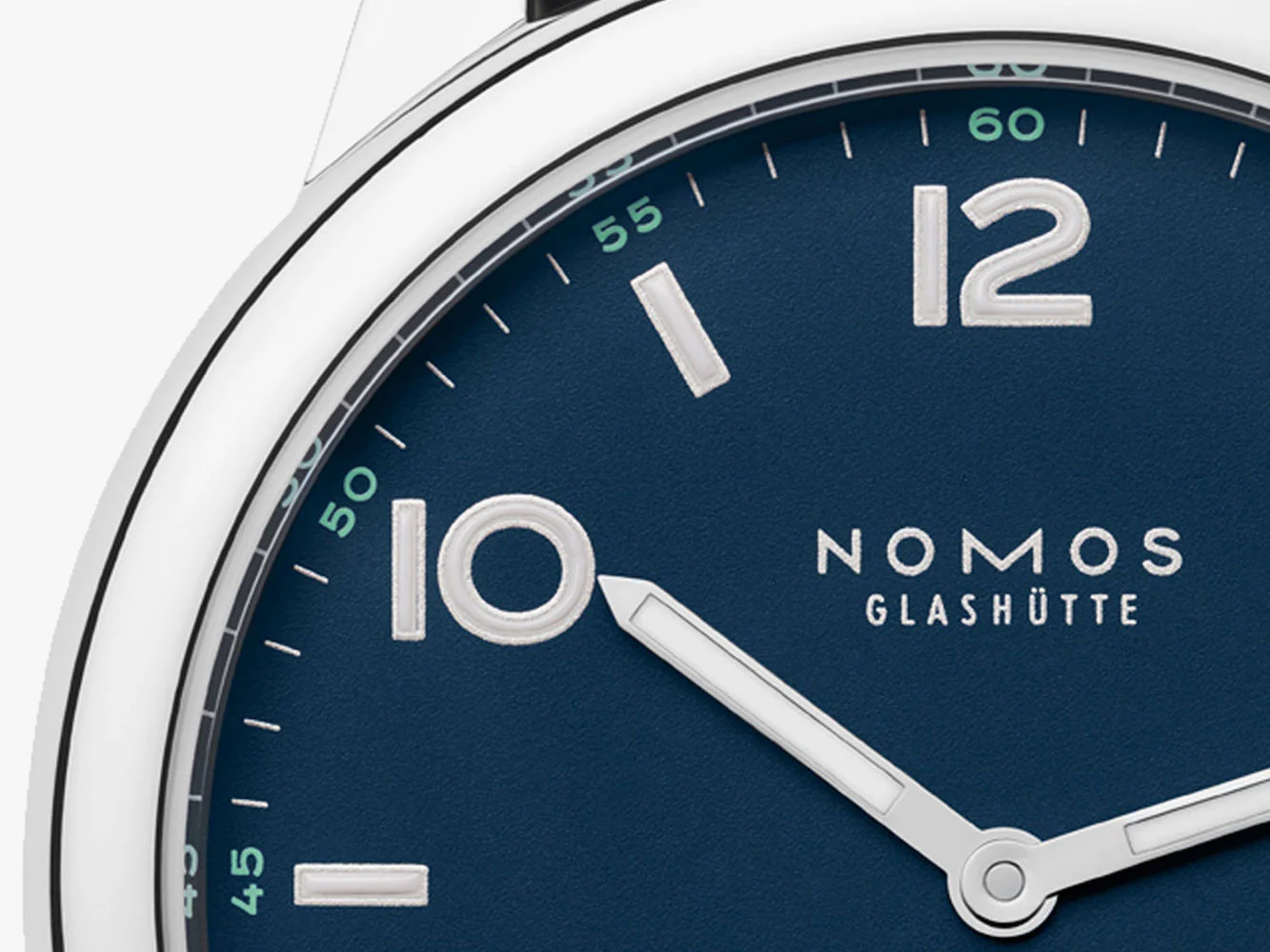 Nomos Glashutte Club Automat Datum Atlantik Sapphire Crystal Watch - Image 6