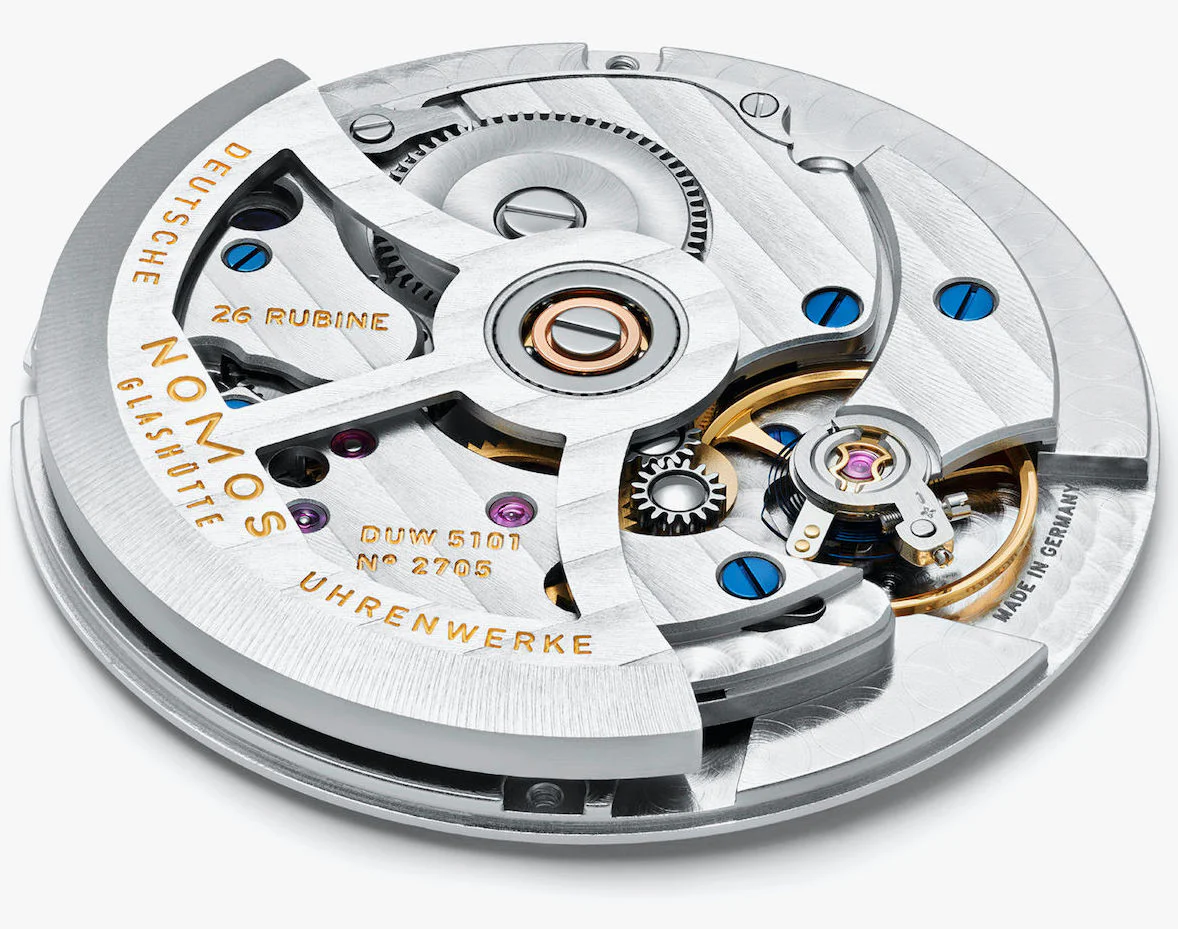 Nomos Glashutte Club Automat Datum Atlantik Sapphire Crystal Watch - Image 9