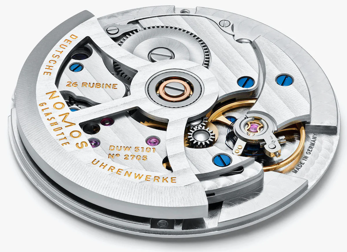 Nomos Glashutte Club Automat Datum Signalblau Sapphire Crystal Watch - Image 7