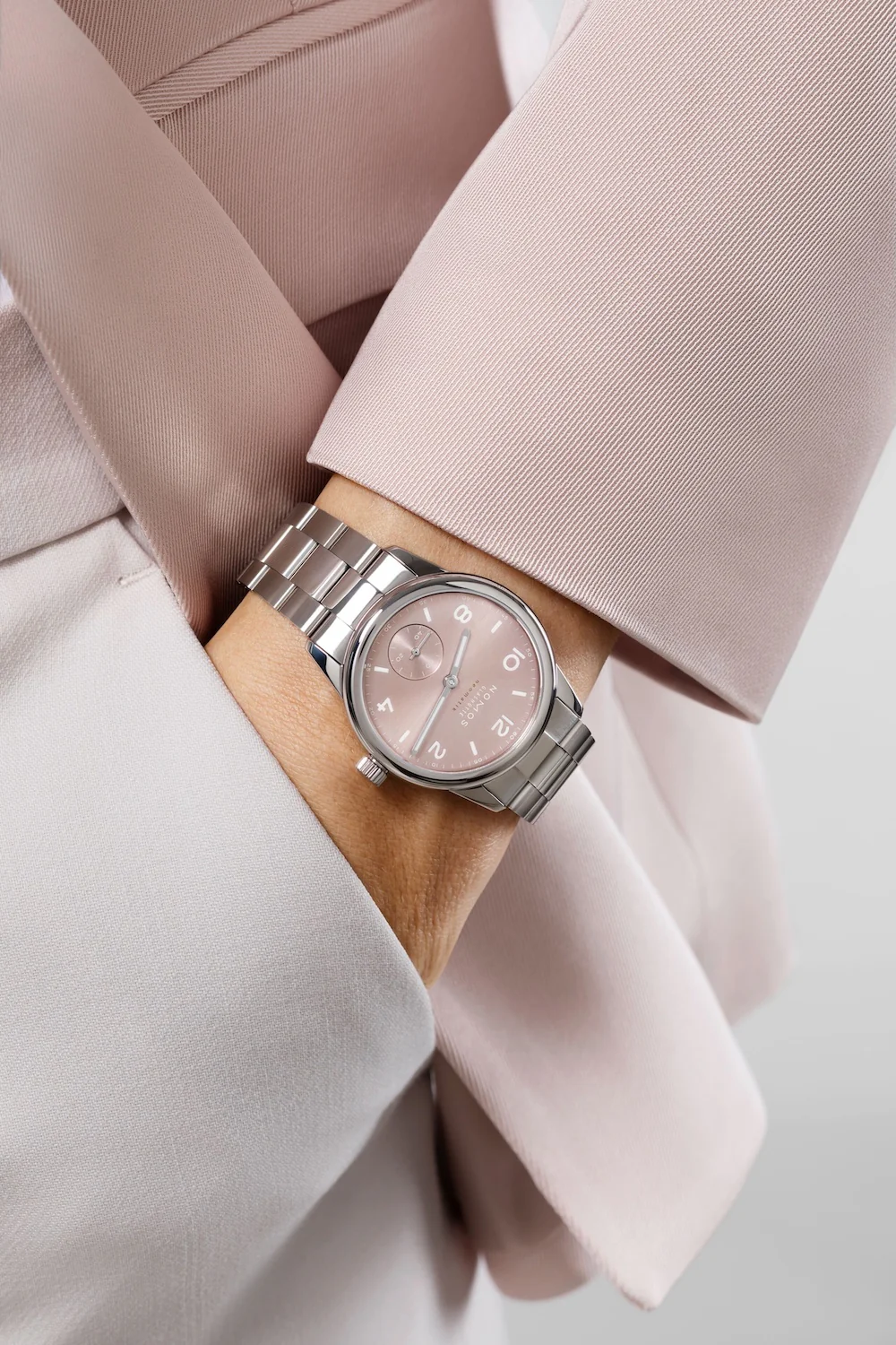 Nomos Glashutte Club Sport Neomatik 34 Rose Sapphire Glass Watch - Image 6