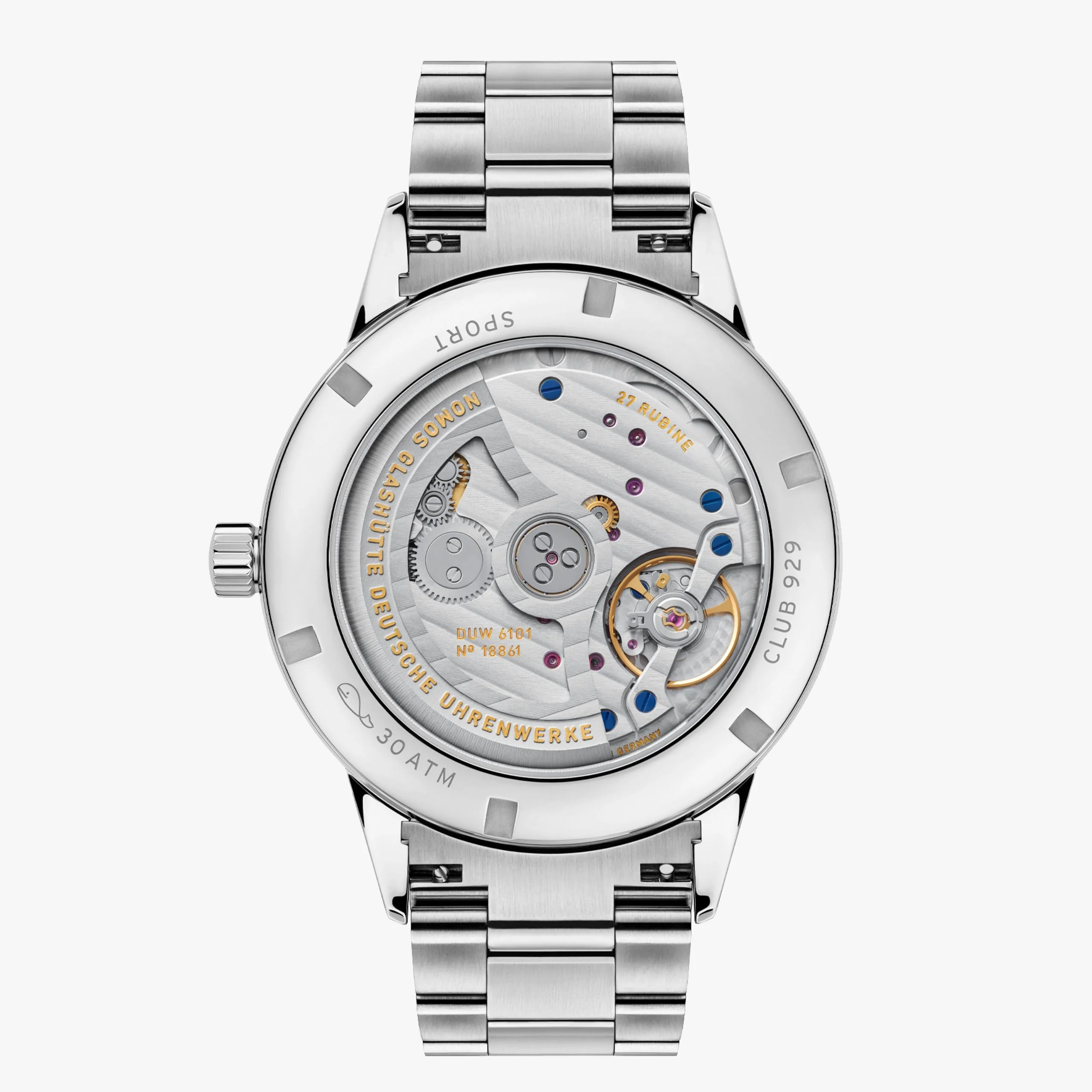Nomos Glashutte Club Sport Neomatik 42 Date Blue Sport Sapphire Crystal Watch - Image 2