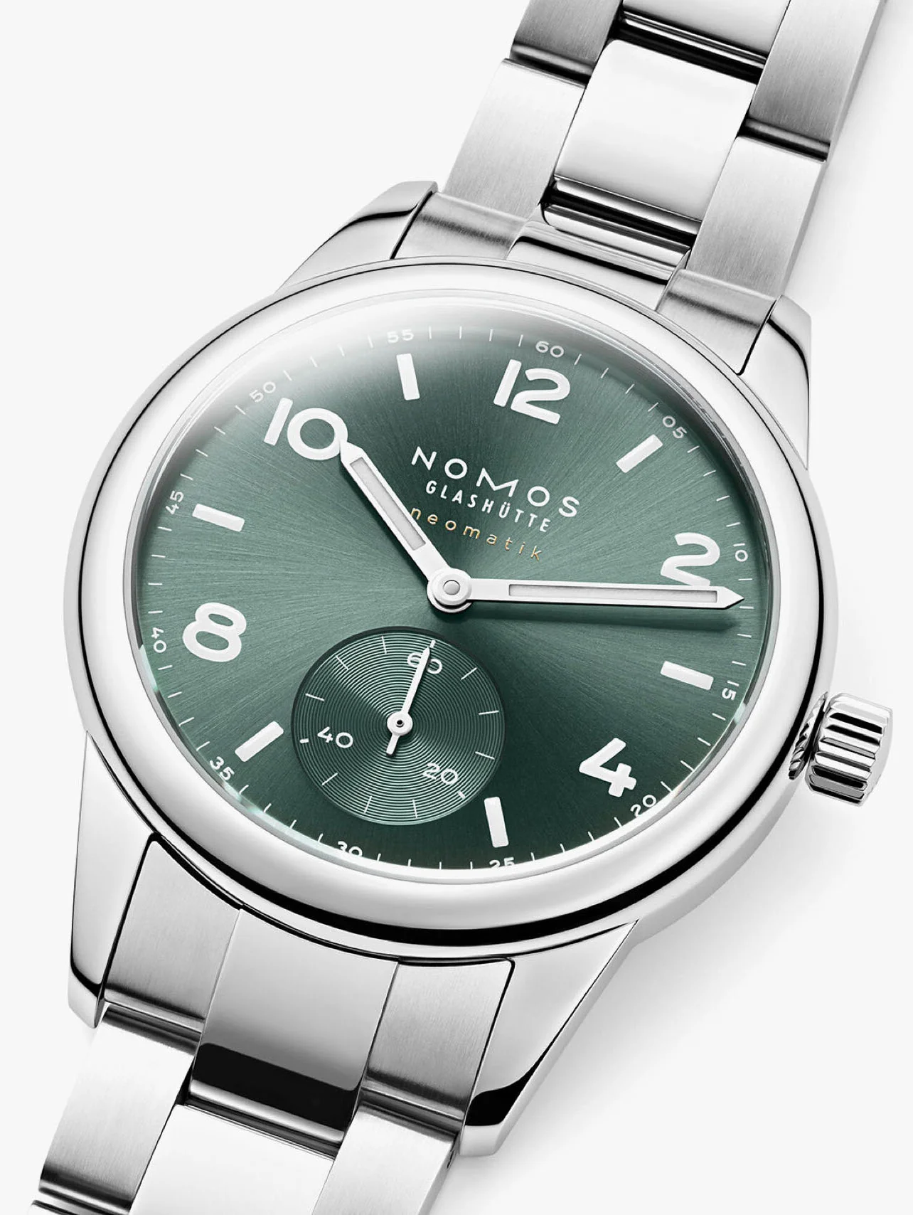 Nomos Glashutte Club Sport Neomatik Petrol Steel Back Watch - Image 5