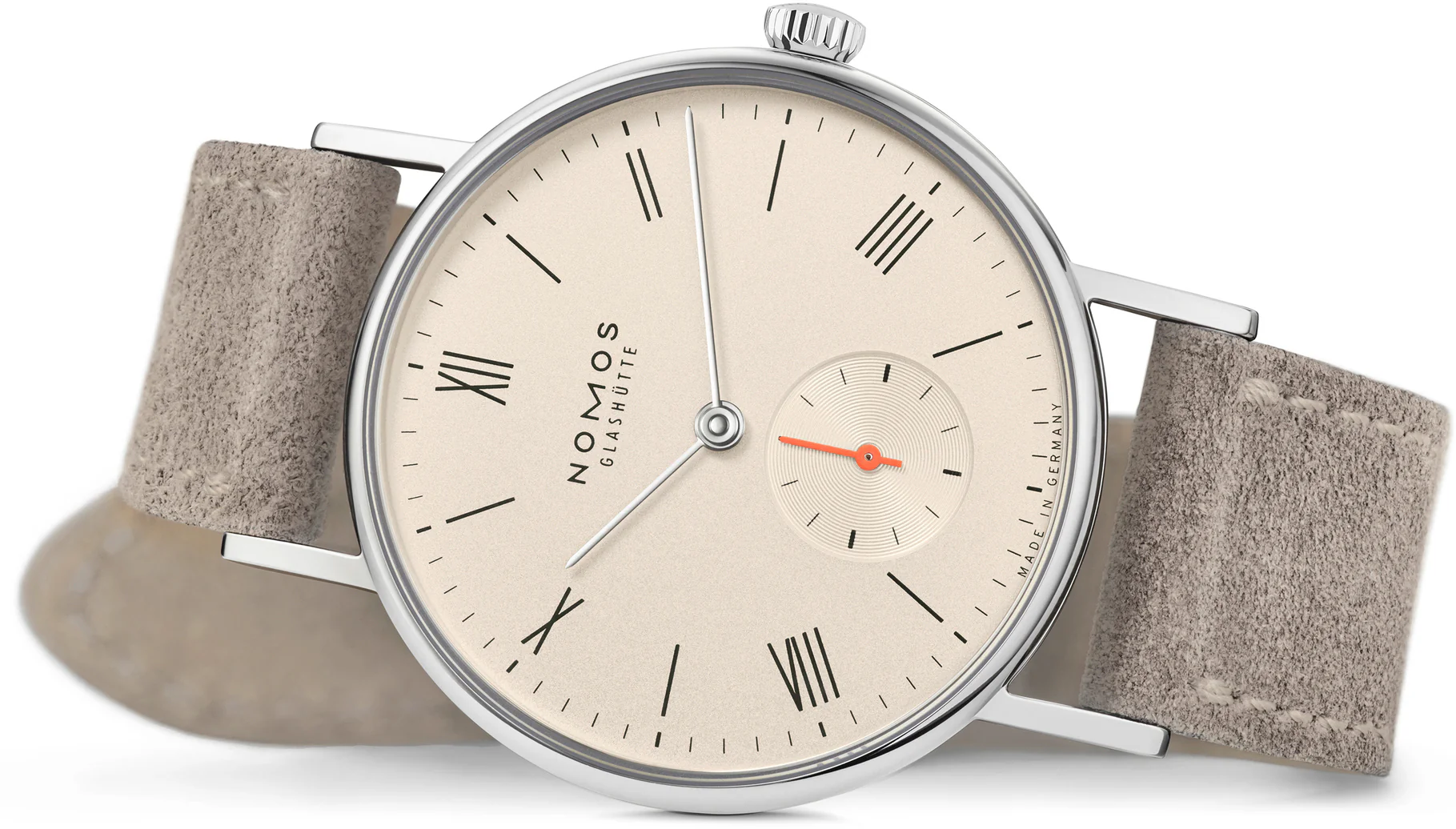 Nomos Glashutte Ludwig 33 Champagne Steel Back Watch - Image 3