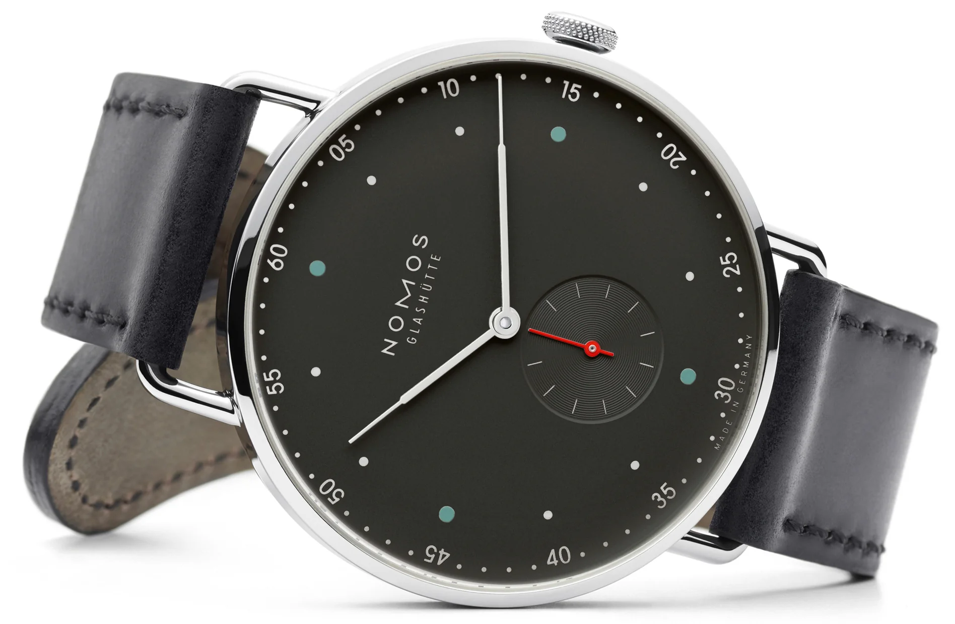 Nomos Glashutte Watch Metro 38 Steel Back - Image 3