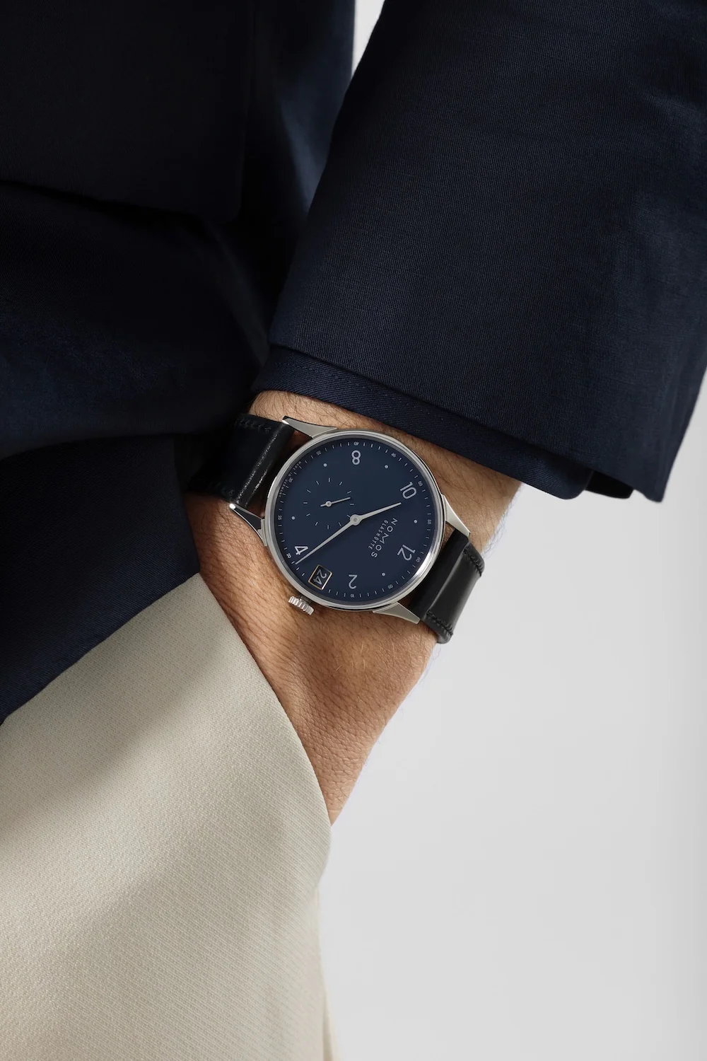 Nomos Glashutte Minimatik 39 Date Blue Sapphire Crystal Watch - Image 6