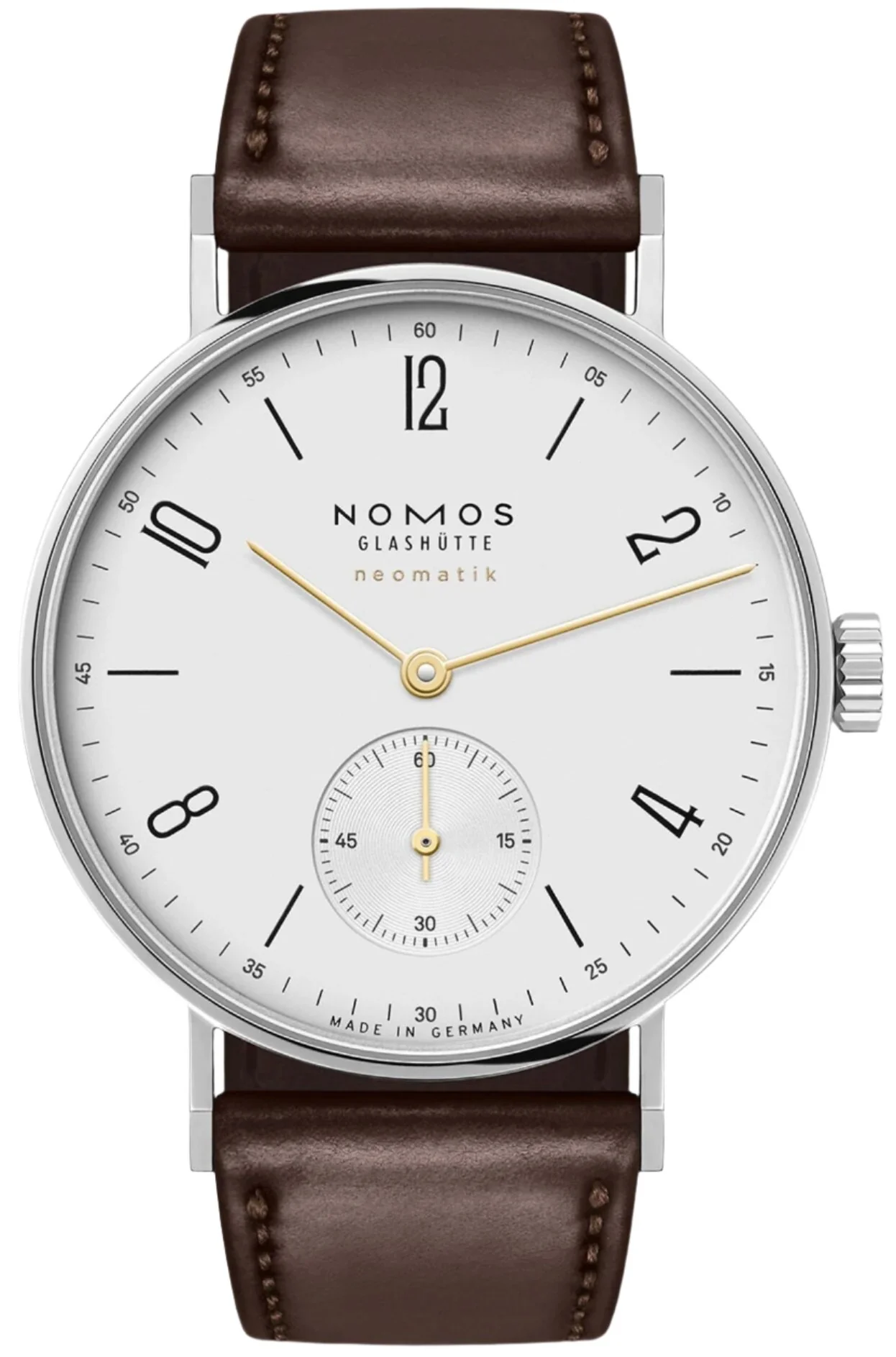 Nomos Glashutte Tangente Neomatik Dore Steel Back Watch