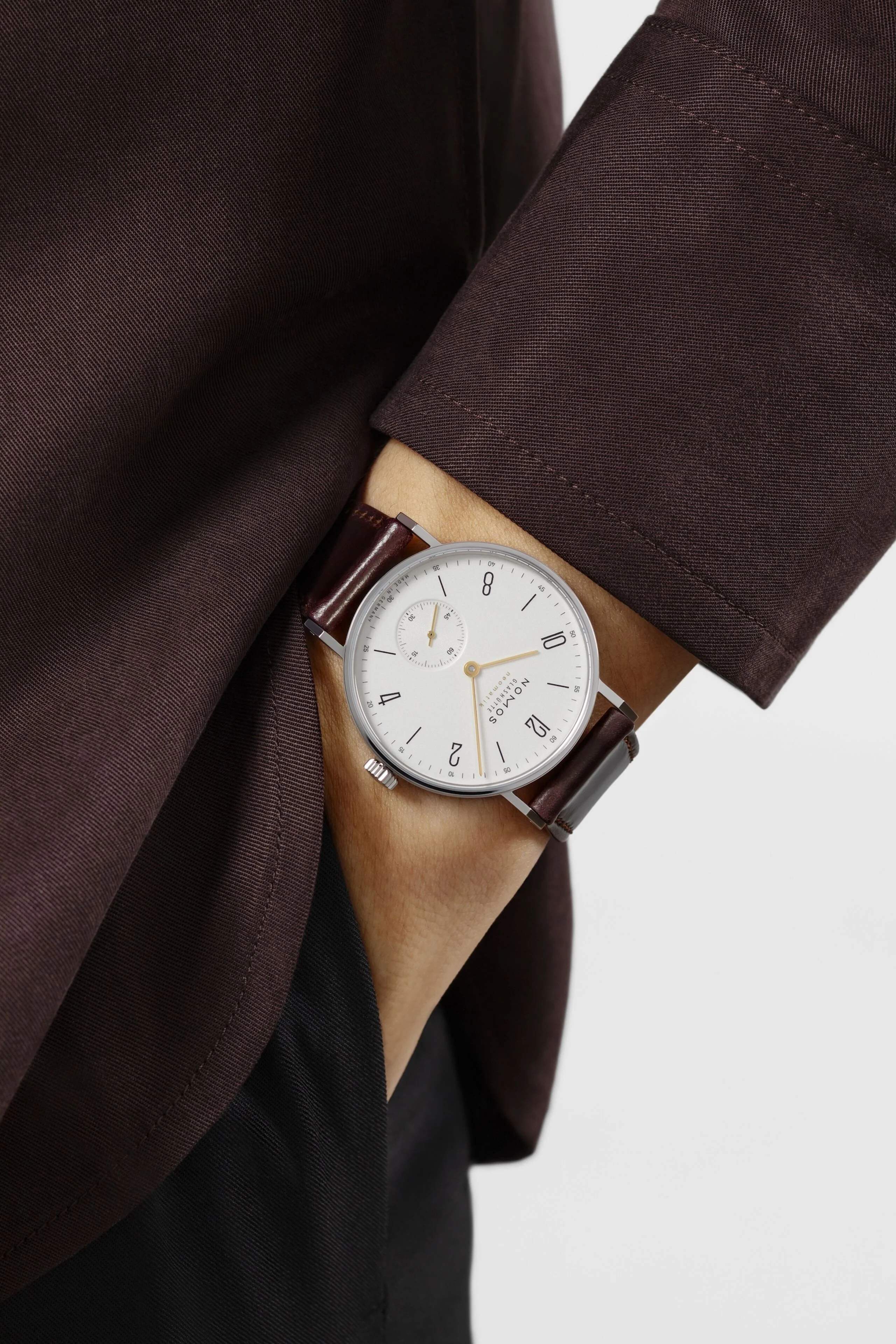 Nomos Glashutte Tangente Neomatik Dore Steel Back Watch - Image 5