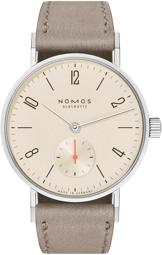 Nomos Glashutte Tangente 33 Champagne Sapphire Crystal Watch
