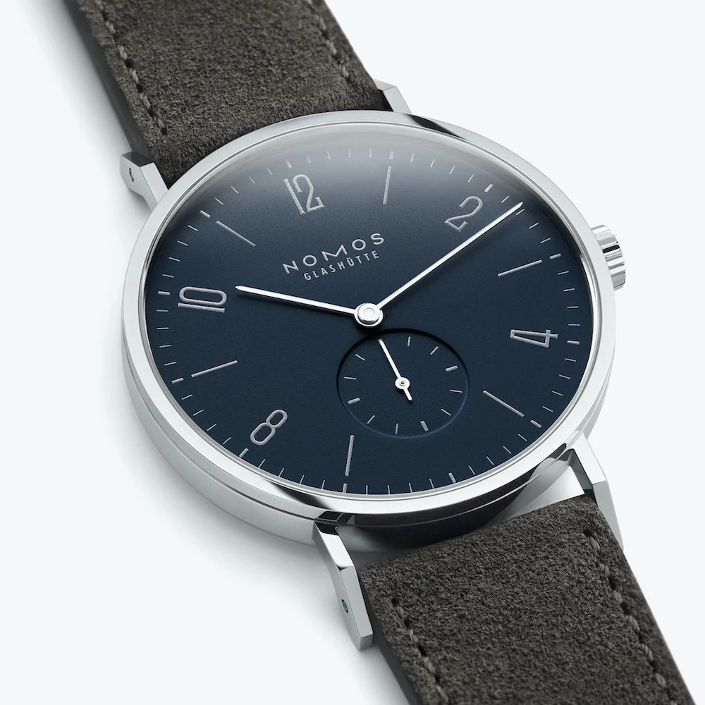 Nomos Glashutte Tangente 38 Midnight Blue Sapphire Crystal Watch - Image 5