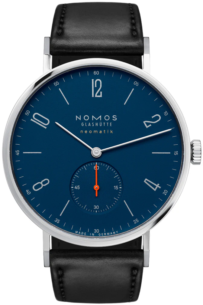 Nomos Glashutte Tangente Neomatik 39 Nachtblau Sapphire Crystal Watch