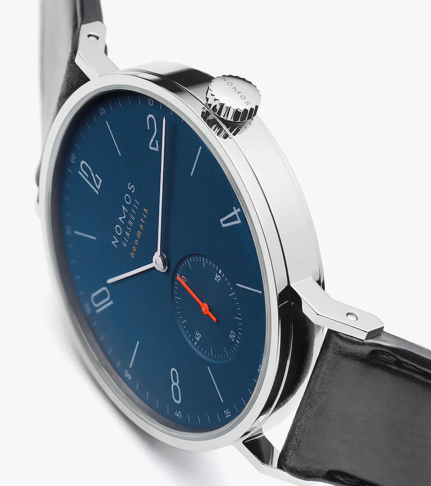 Nomos Glashutte Tangente Neomatik 39 Nachtblau Sapphire Crystal Watch - Image 6