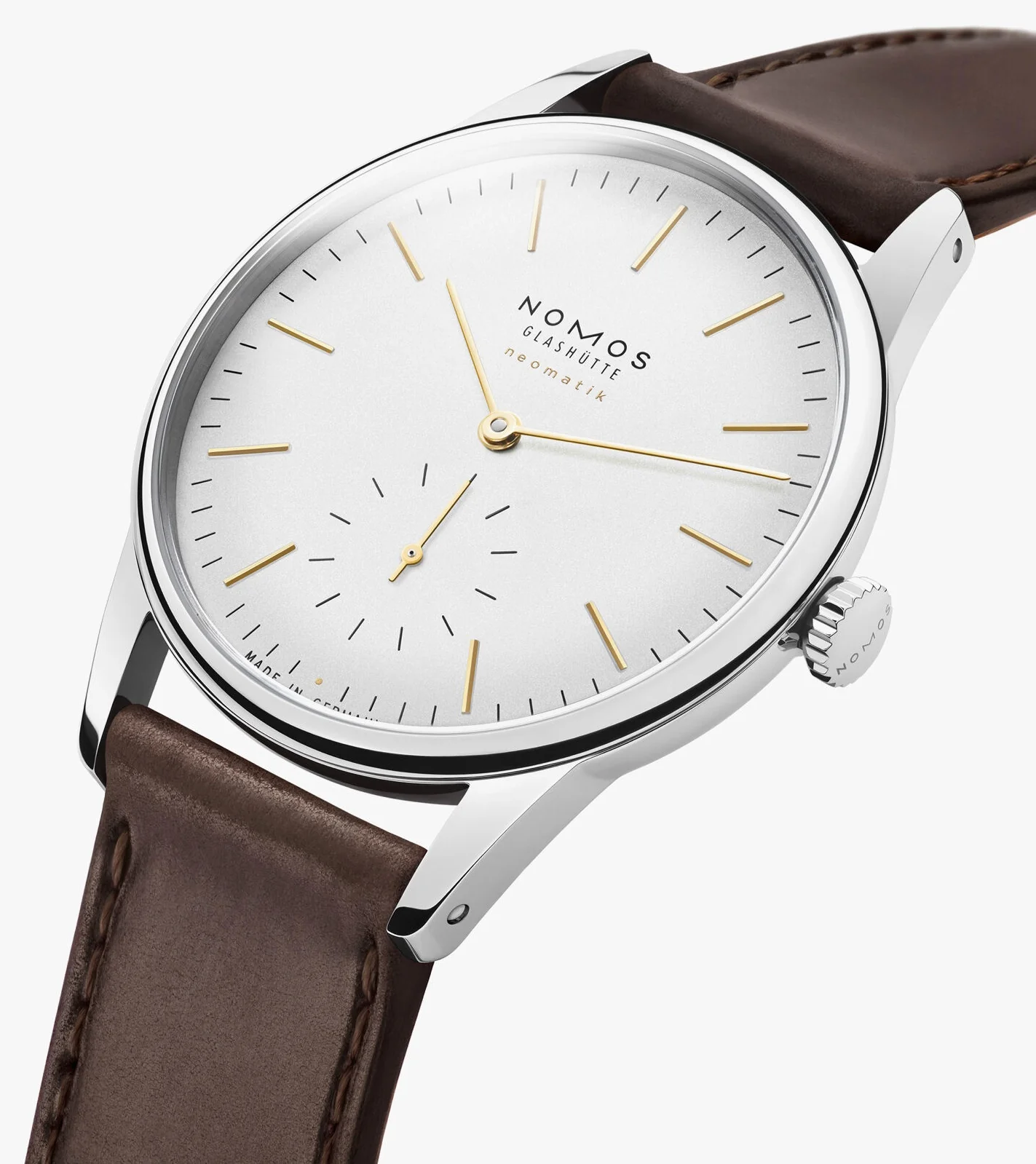 Nomos Glashutte Orion Neomatik Dore Sapphire Crystal Watch - Image 4