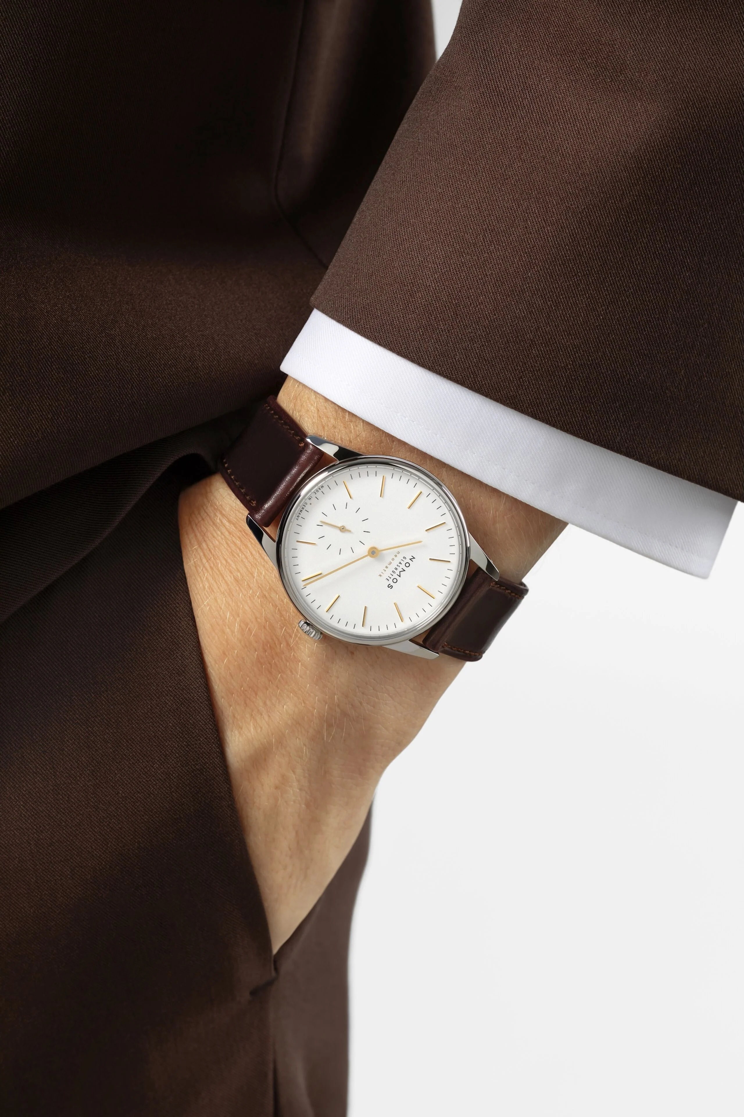 Nomos Glashutte Orion Neomatik Dore Sapphire Crystal Watch - Image 5