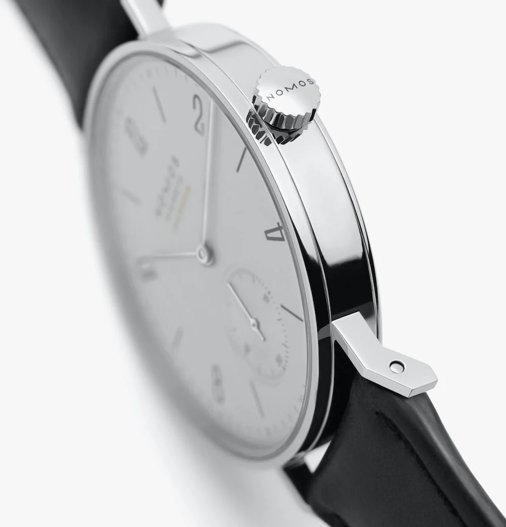 Nomos Glashutte Tangente Neomatik Platinum Grey Steel Back Watch - Image 4