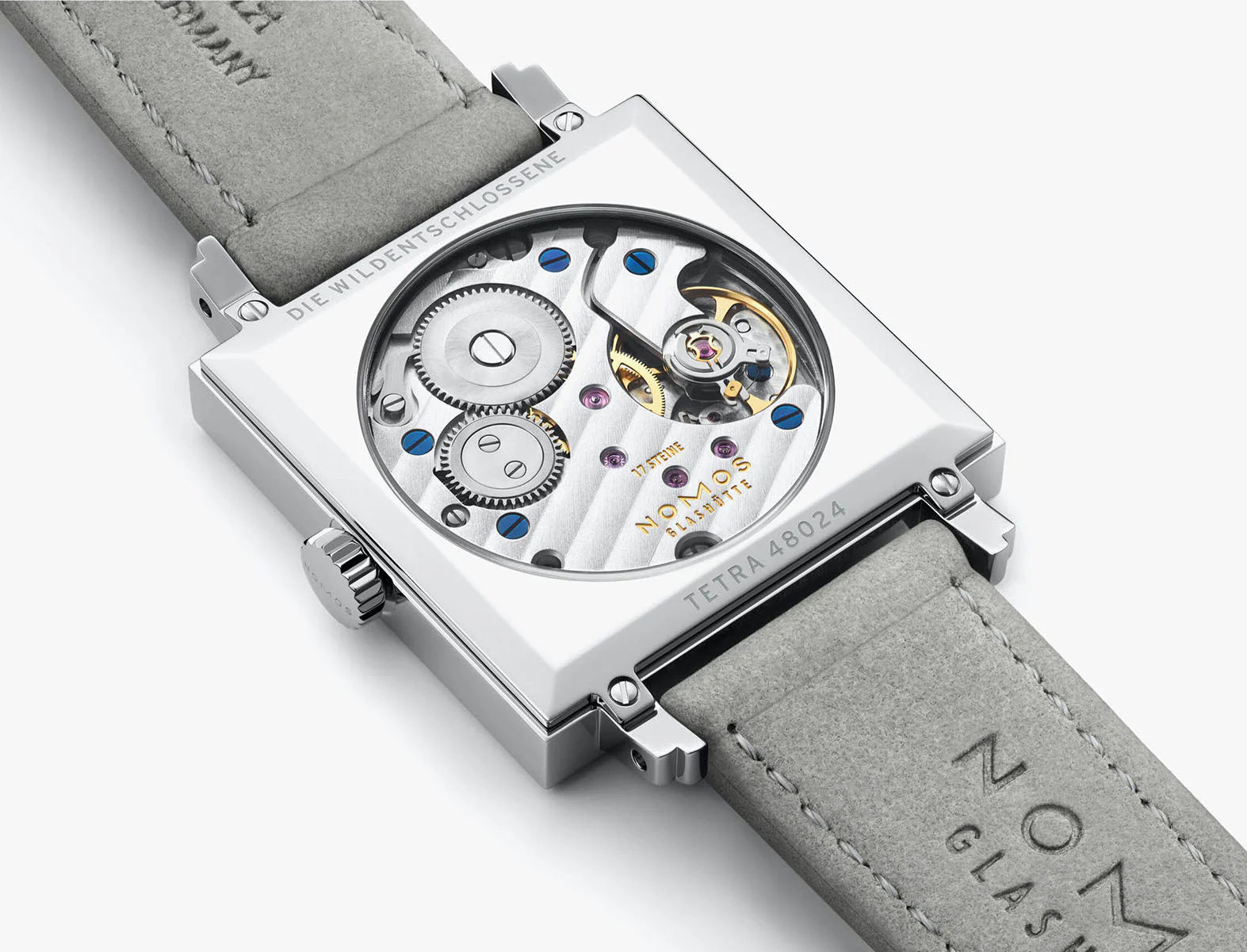 Nomos Glashutte Tetra Rose Sapphire Crystal Watch - Image 8