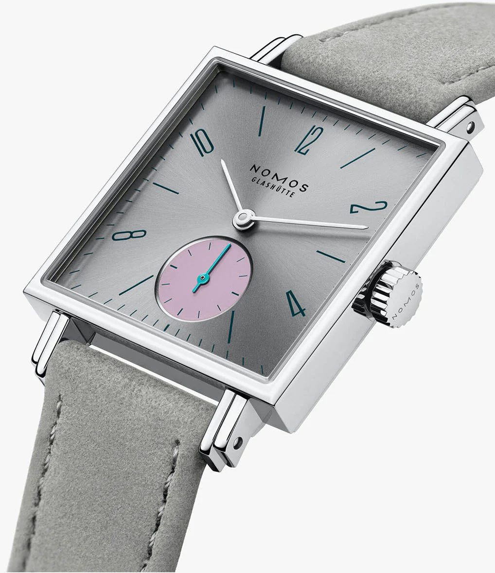 Nomos Glashutte Tetra Silvercut Sapphire Crystal Watch - Image 3