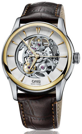 Oris Watch Artelier Skeleton Crocodile D