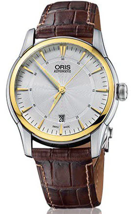 Oris Watch Artelier Date Diamonds Crocodile