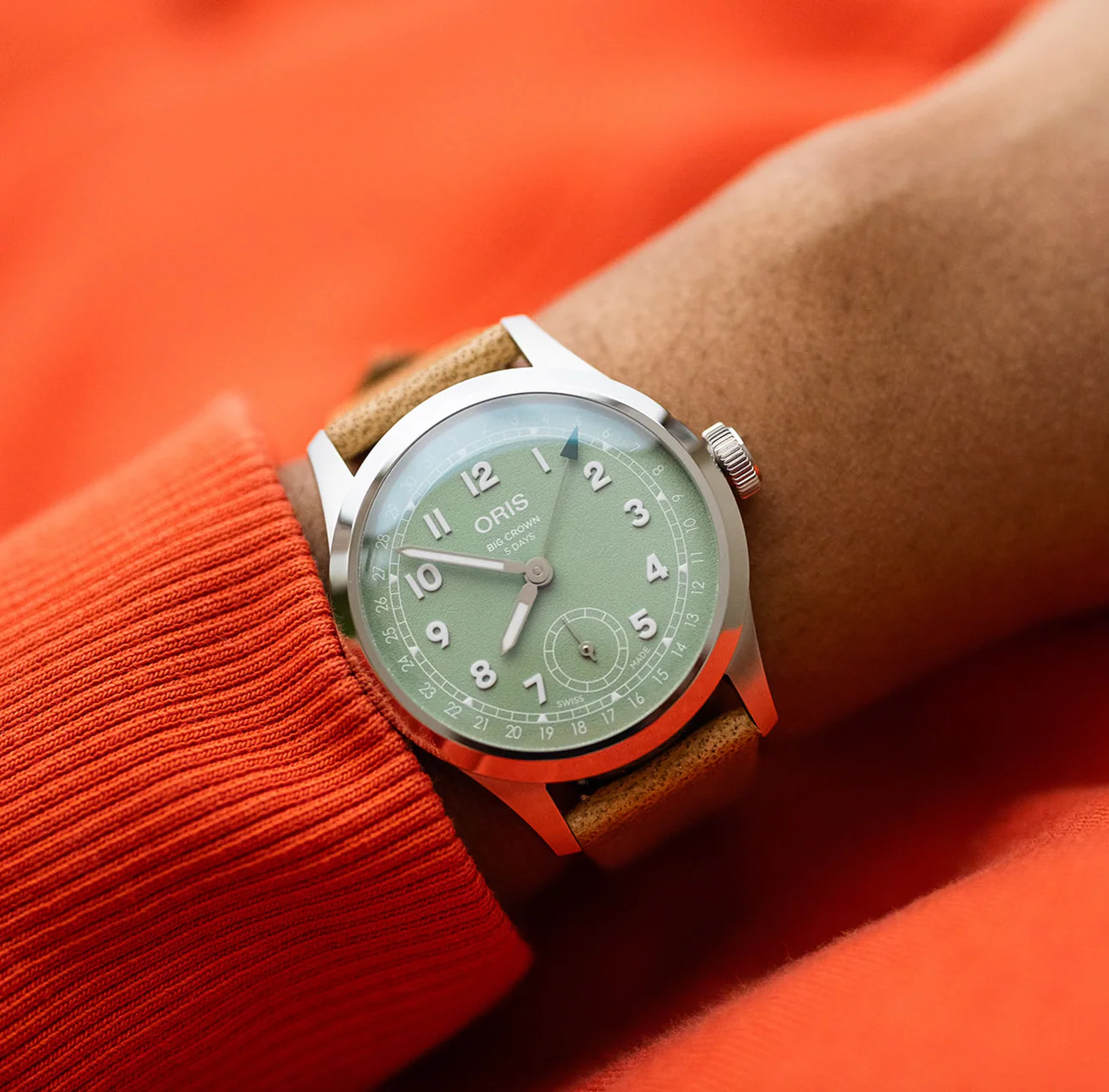 Oris Big Crown Pointer Date Calibre 403 Green Watch - Image 5