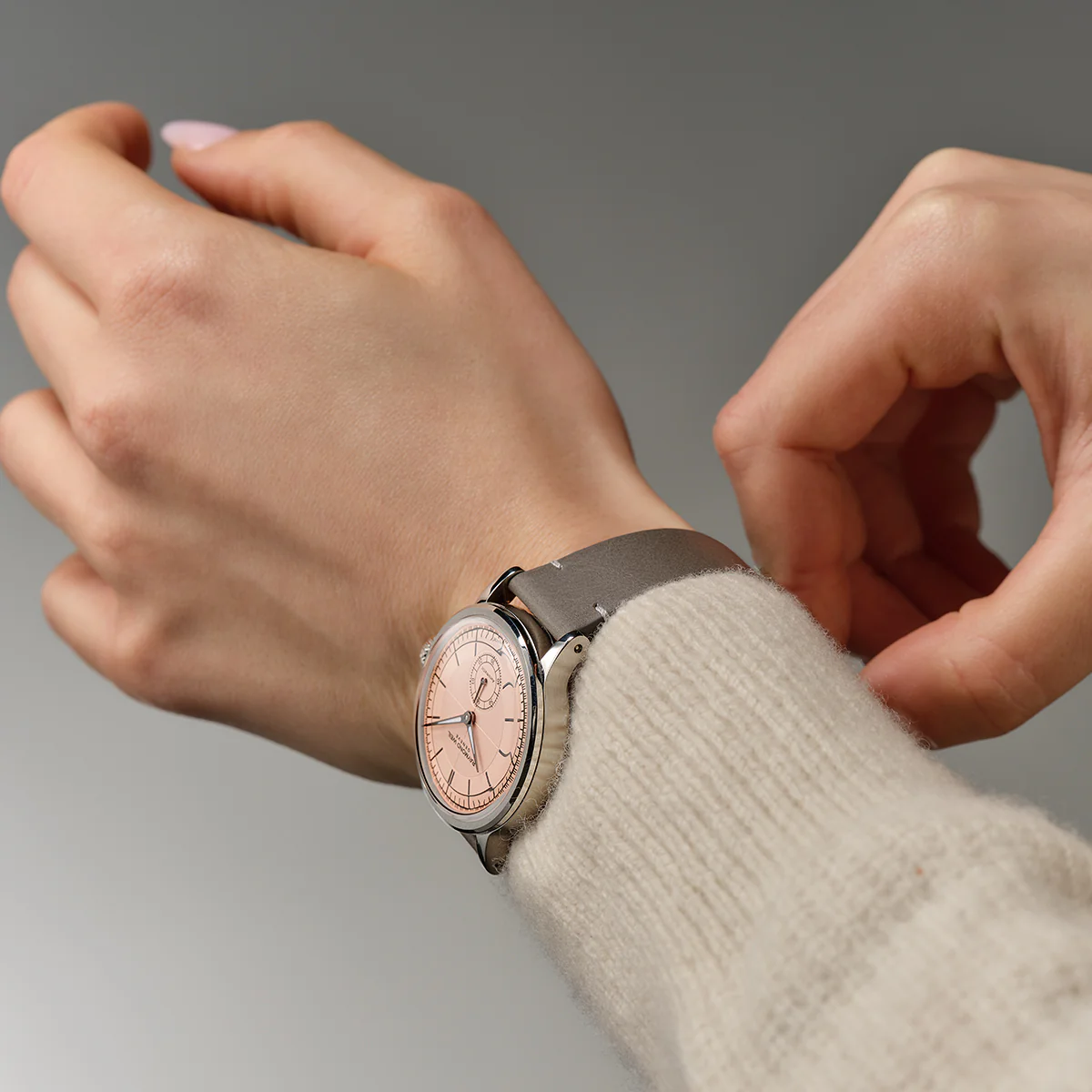 Raymond Weil Millesime Automatic Small Seconds Salmon Watch - Image 3