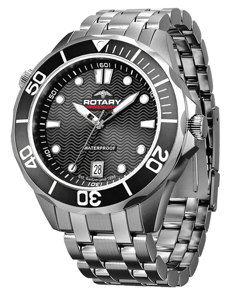 Rotary Watch Aquaspeed Gents Steel Bracelet