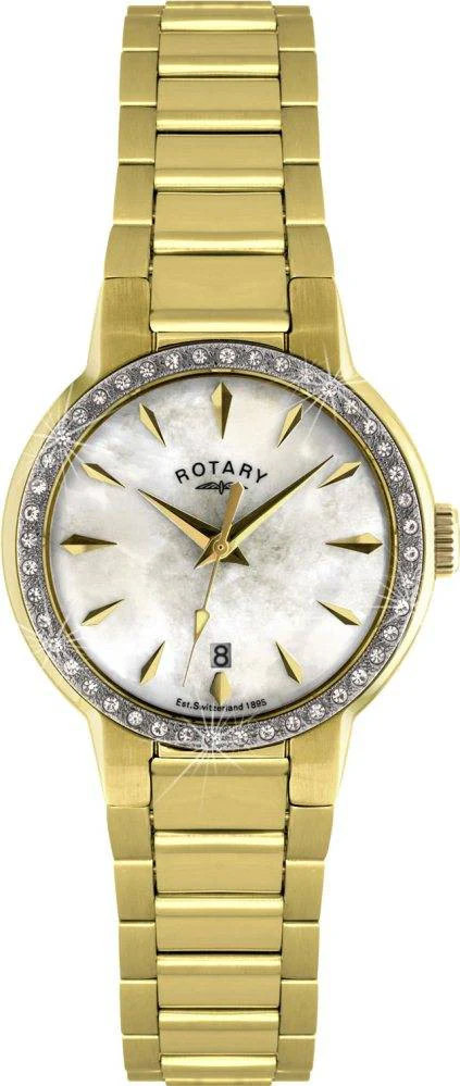 Rotary Watch Ladies Gold PVD Bracelet