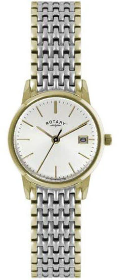 Rotary Watch Ladies Two Tone Bracelet