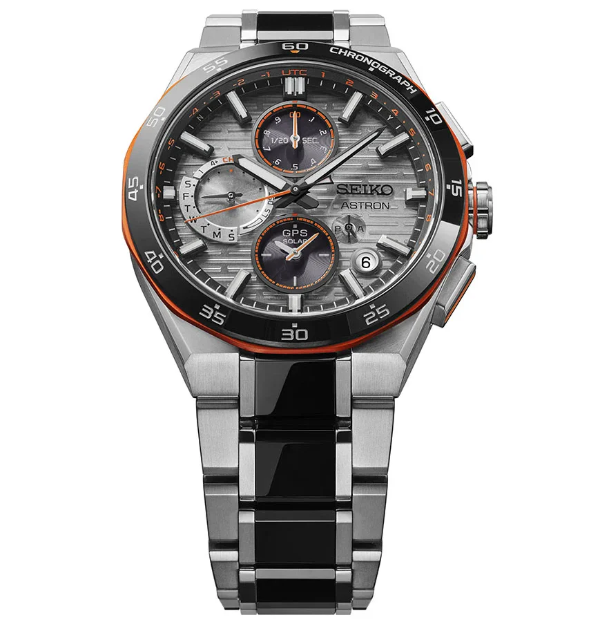Seiko Astron Future Innovation Orange Accent GPS Solar Limited Edition Watch - Image 2