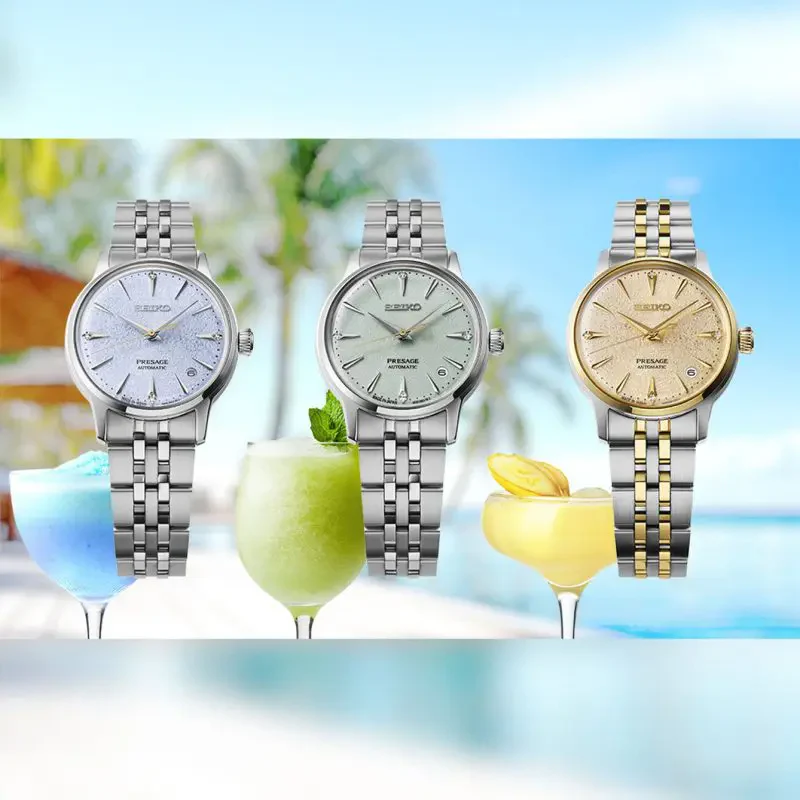 Seiko Presage Cocktail Time Frozen Daiquiri Diamond Watch - Image 5
