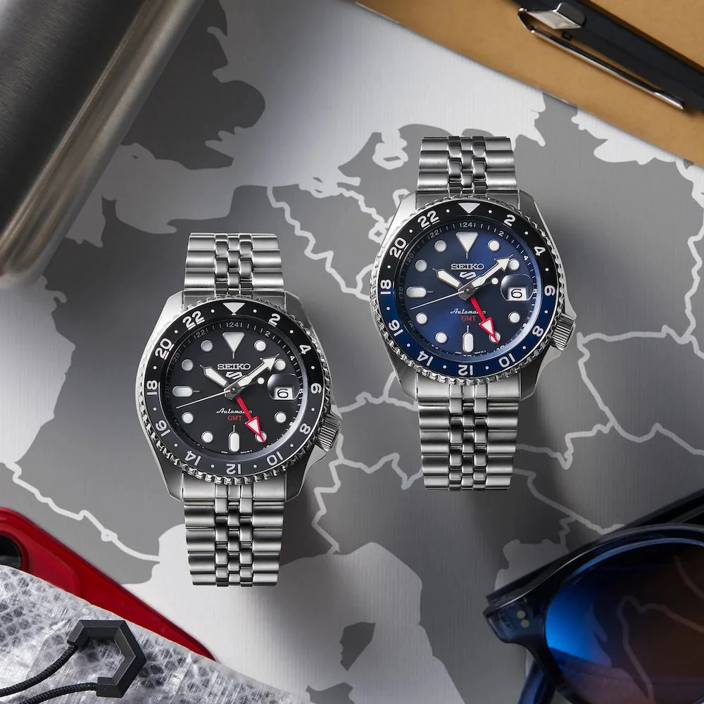 Seiko 5 Sports GMT SKX Black Grape Re-Interpretation Watch - Image 3