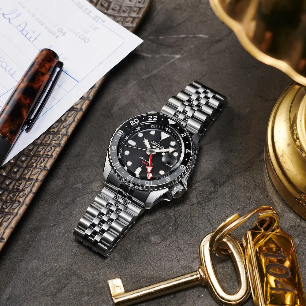Seiko 5 Sports GMT SKX Black Grape Re-Interpretation Watch - Image 4