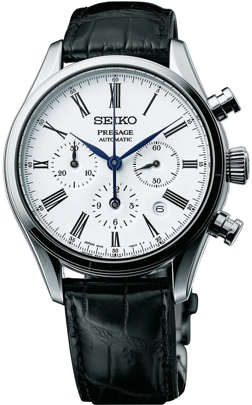 Seiko Presage Watch Chrono Enamel Dial D