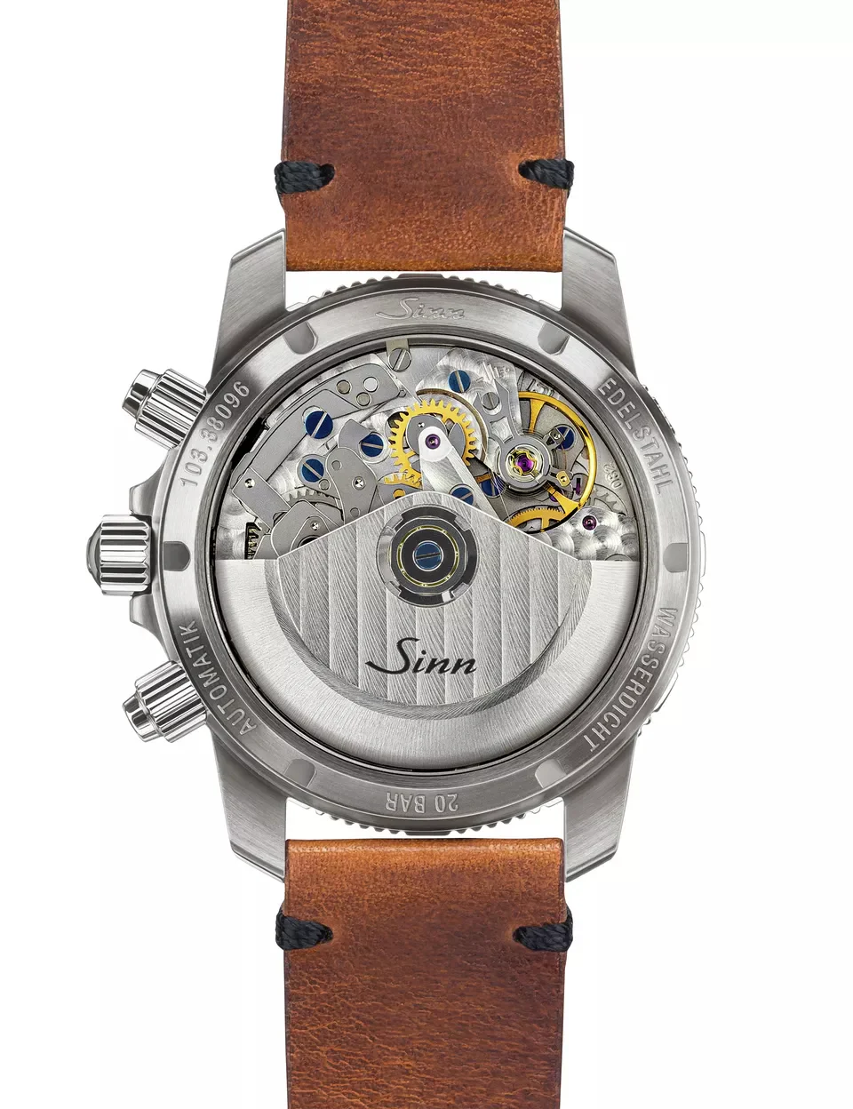 Sinn 103 St Sa Flieger Chronograph H-Link Bracelet Watch - Image 3