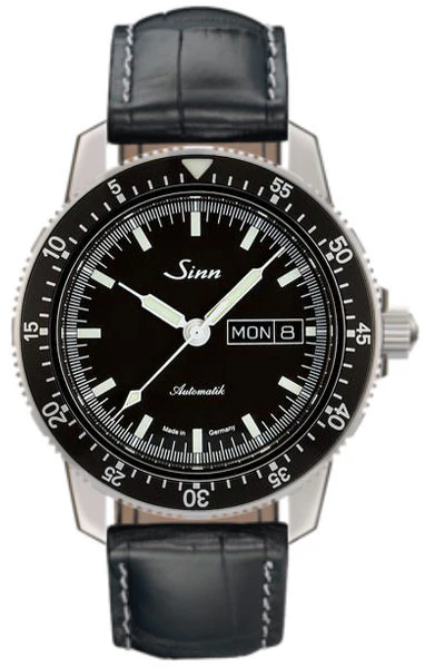 Sinn 104 St Sa I Black Aligator Watch