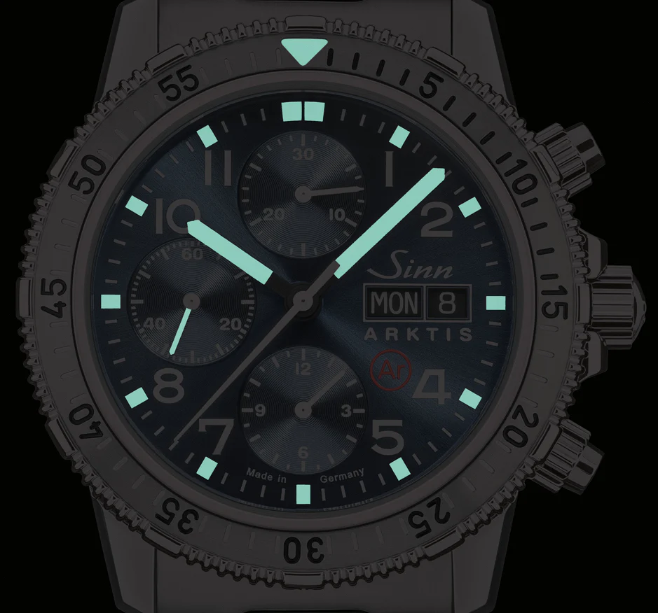 Sinn 206 Arktis II Fine Link Bracelet Watch - Image 2