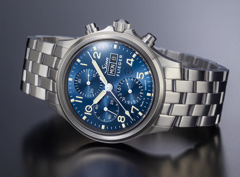 Sinn 358 Sa Pilot B E Fine Link Bracelet Watch - Image 4