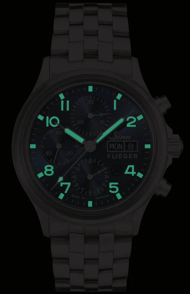 Sinn 358 Sa Pilot B E Vintage Leather Dark Brown Watch - Image 2