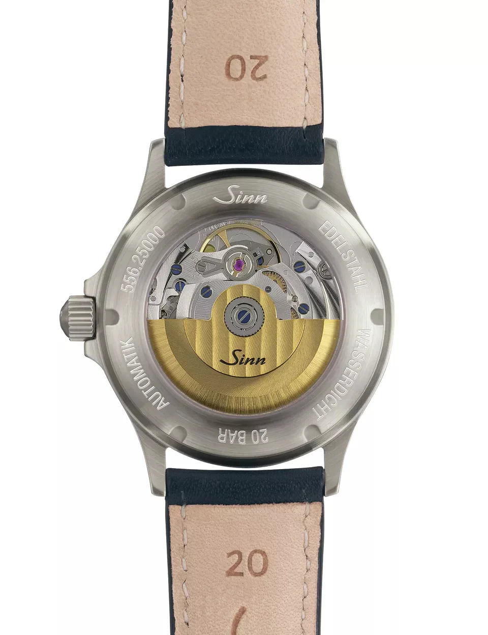 Sinn 556 I RS Leather Black Vintage Cowhide Watch - Image 4