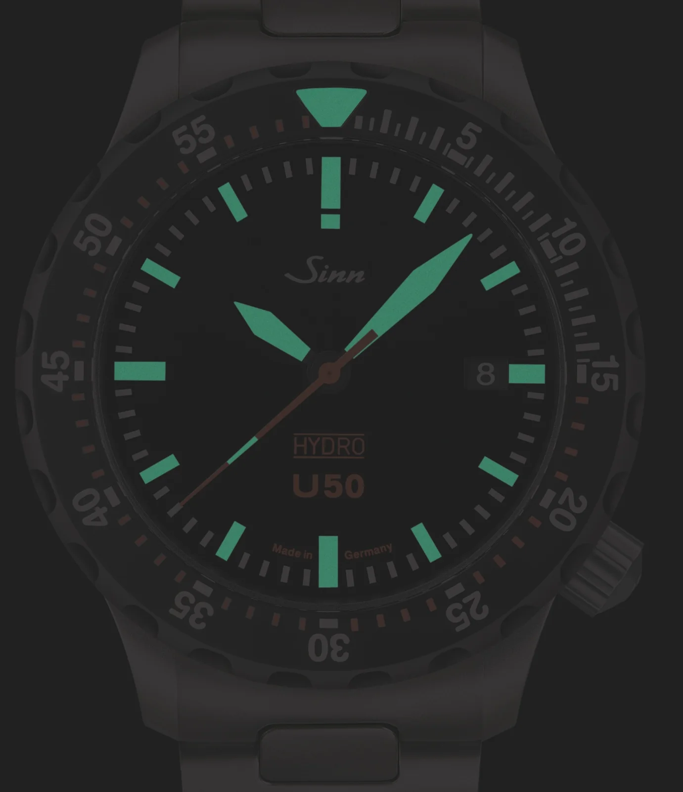 Sinn U50 Hydro SDR Silicone Black Watch - Image 2