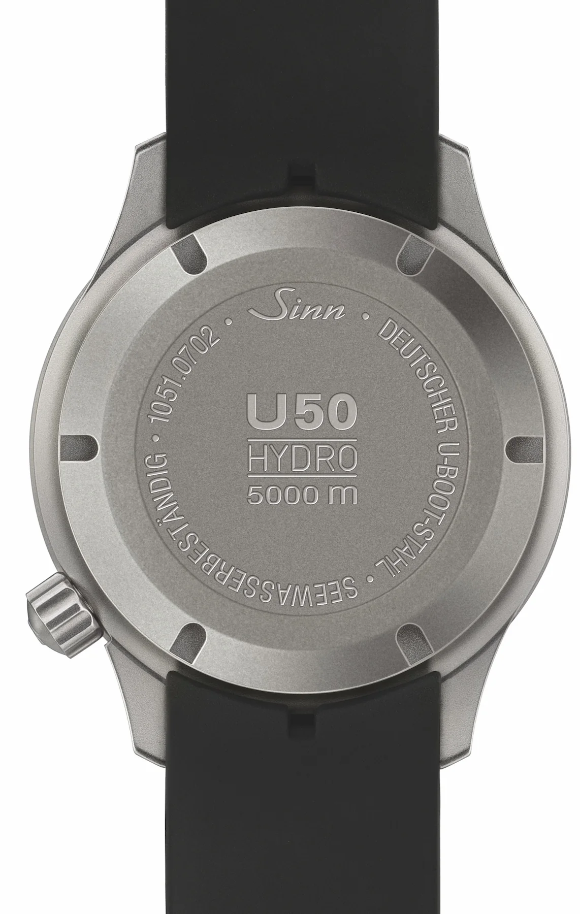 Sinn U50 Hydro SDR Silicone Black Watch - Image 3