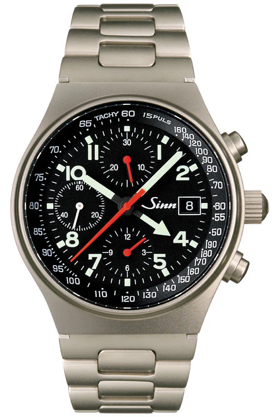 Sinn World Time Chronograph 144 GMT Ti Titanium D