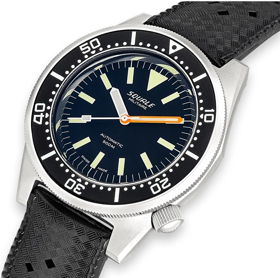 Squale 1521 Militaire Steel Blasted Rubber Watch - Image 3