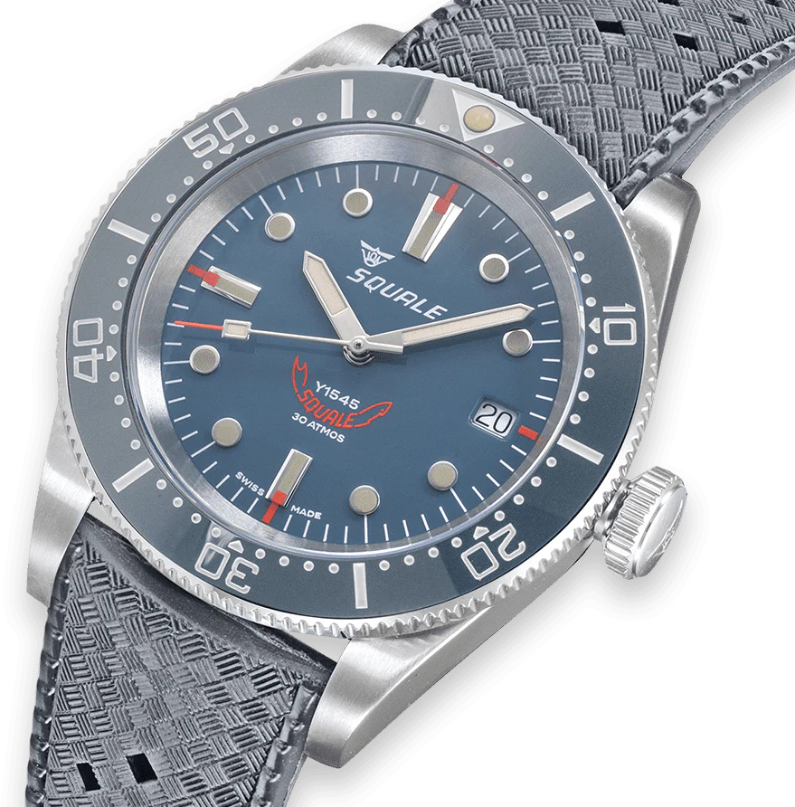 Squale 1545 Grey Rubber Watch - Image 4