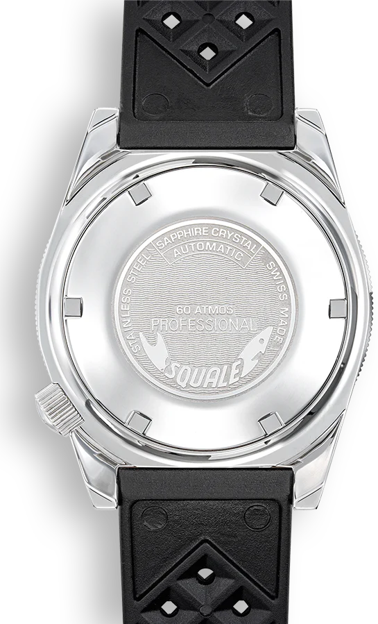 Squale Matic Grey Rubber Watch - Image 2
