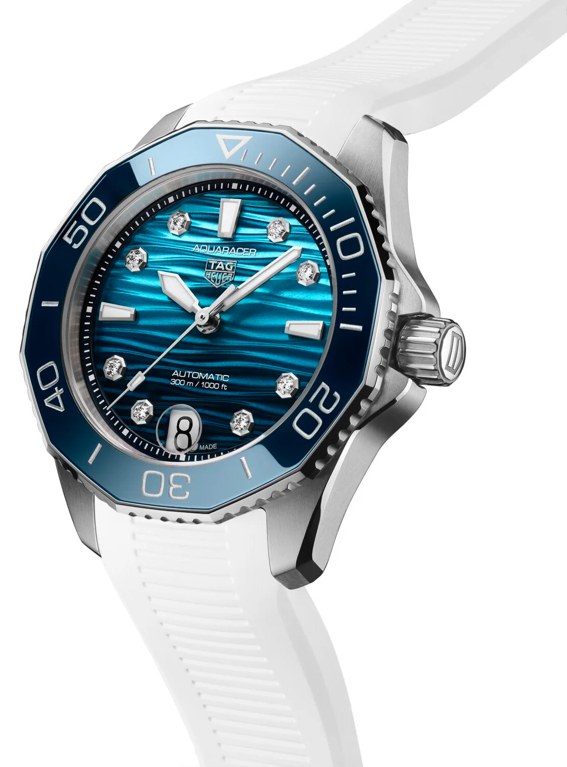 TAG Heuer Aquaracer Professional 300 Date Blue Watch - Image 4