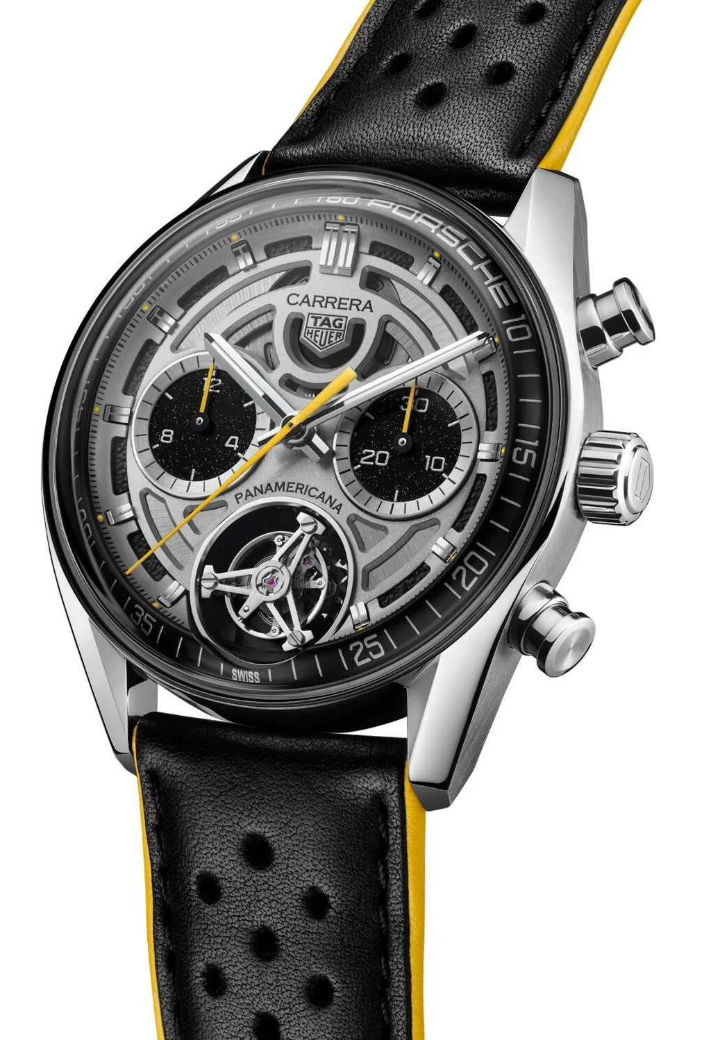 TAG Heuer Carrera Chronograph Tourbilxon x Porsche Panamericana Limited Edition Watch - Image 3