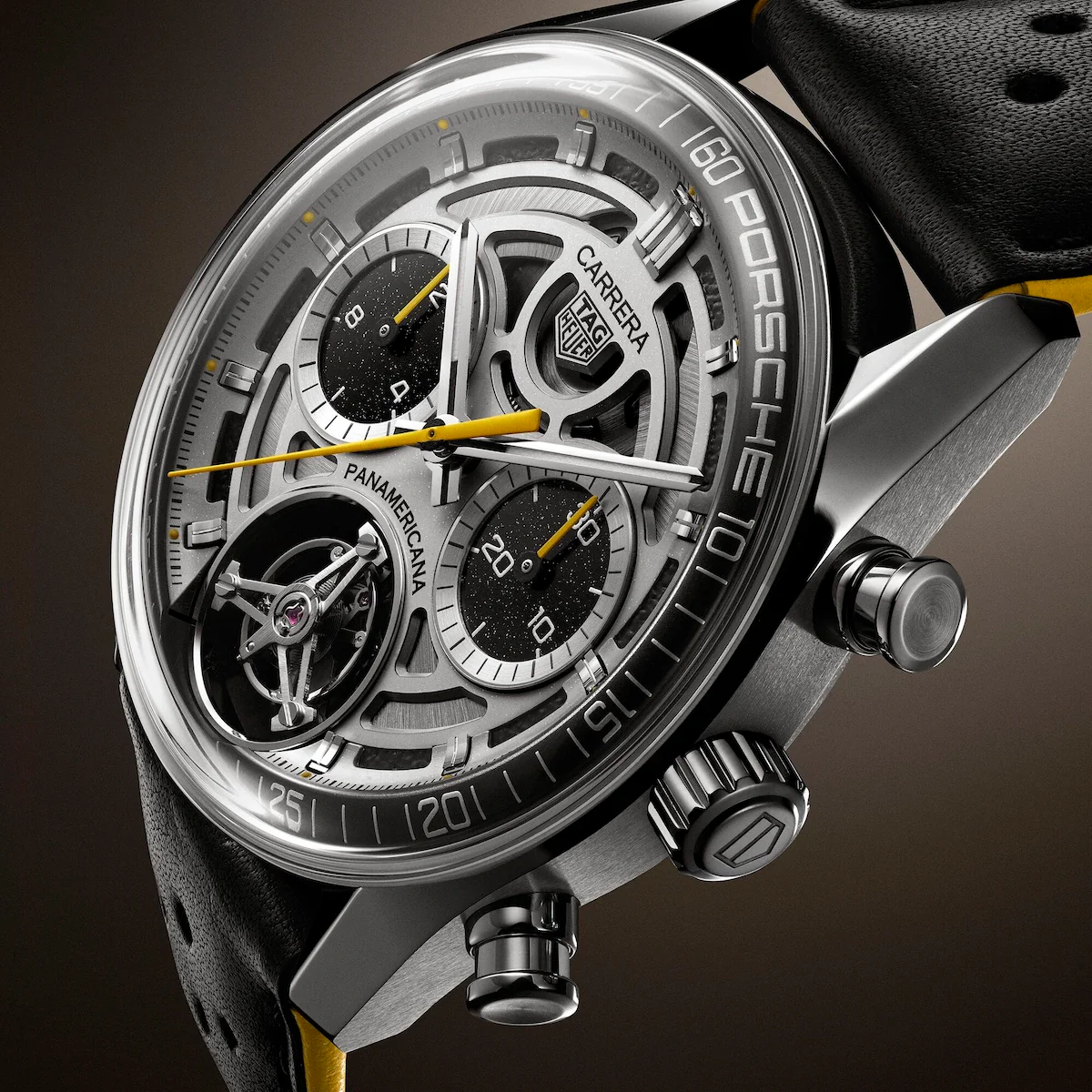 TAG Heuer Carrera Chronograph Tourbilxon x Porsche Panamericana Limited Edition Watch - Image 9