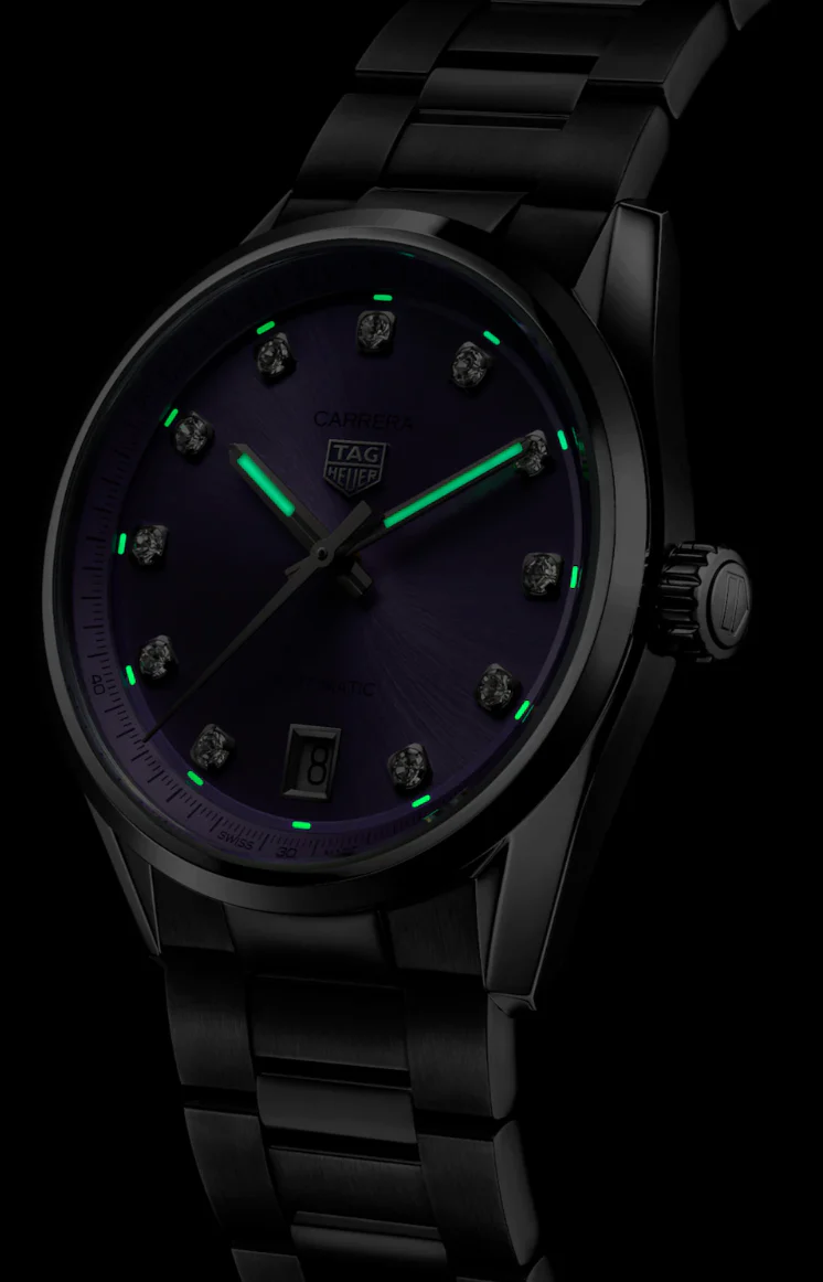 TAG Heuer Carrera Date Purple Watch - Image 4